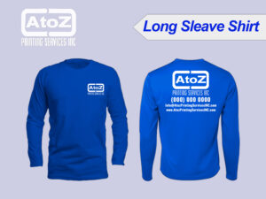 t-shirt-Blue Long Sleeve T - Shirt