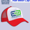 red-half Half Mesh Cap